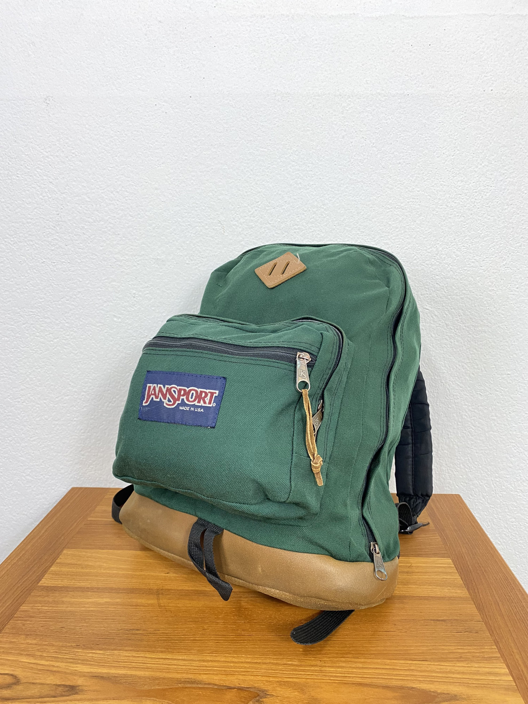 90s Vintage Bottom Leather Jansport 