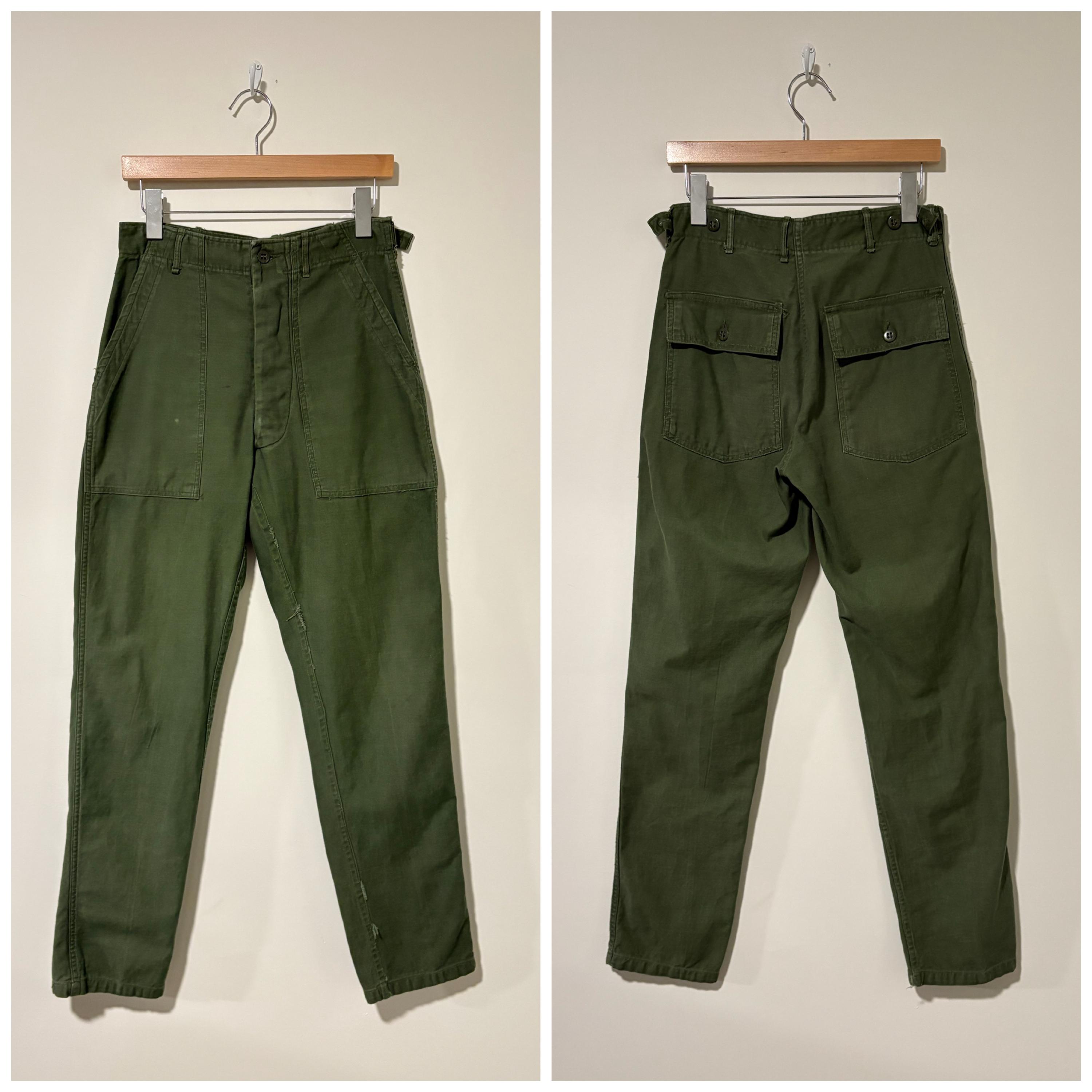 パンツ US ARMY UTILITY TROUSERS OG-107 1950s Vintage USMC Utility Pants 1960s | OG-107 Sateen Cotton Fatigue