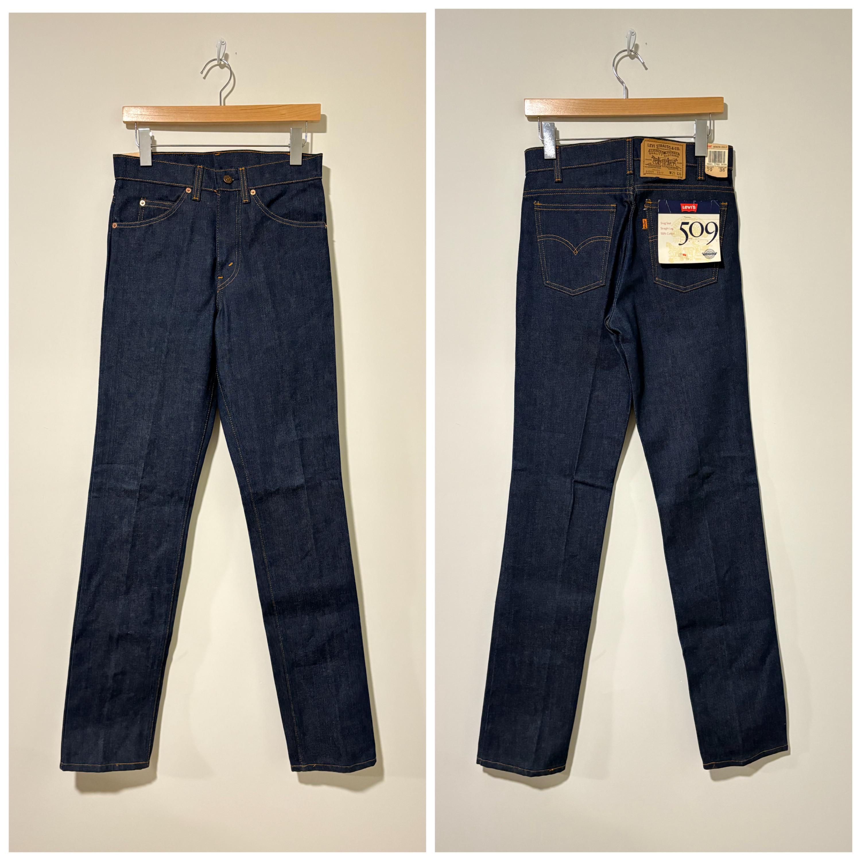 80s 90s NOS Vintage Levis 509 Jeans Denim Pants Size 29 443708 - Etsy