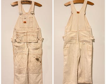 60s vintage Ben Davis 100% cotton overalls work wear size 34 541409