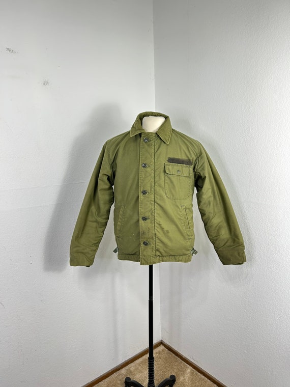 70s Vintage Distressed Military USN Distressed A-2 Deck Jacket - Etsy