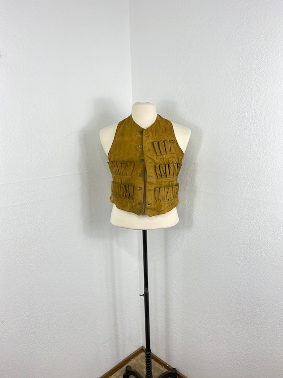 40's vintage cotton canvas hunting vest