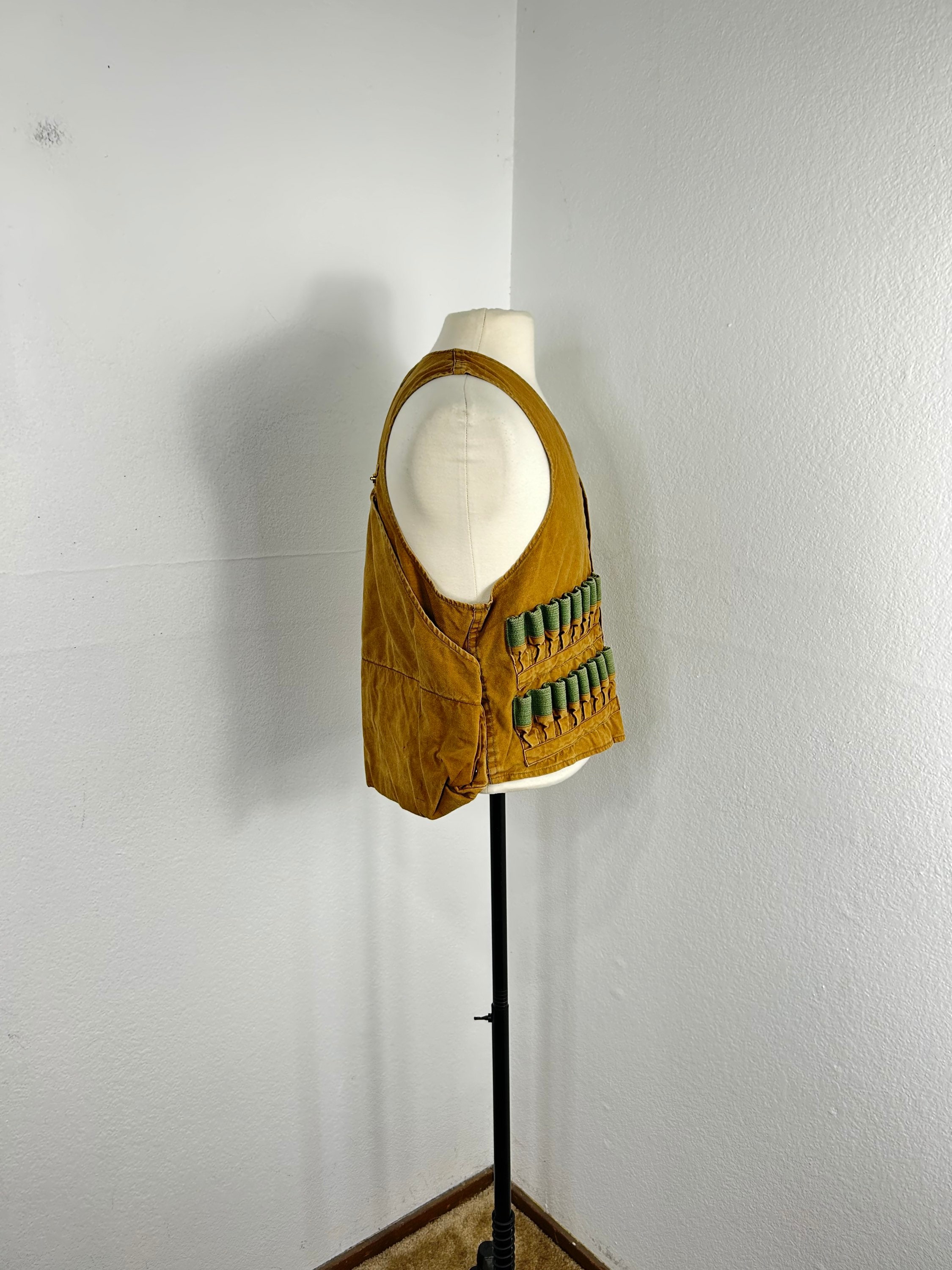 90s UK Vintage NKS Zipper Hunting Vest, Oilcloth, Neo