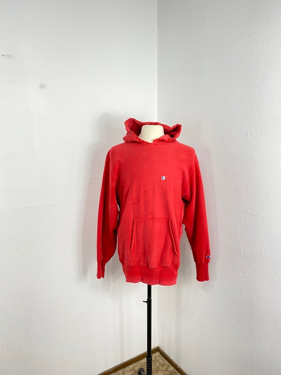 90s Vintage Distressed Champion Reverse Weave Hoodie Made in - Etsy