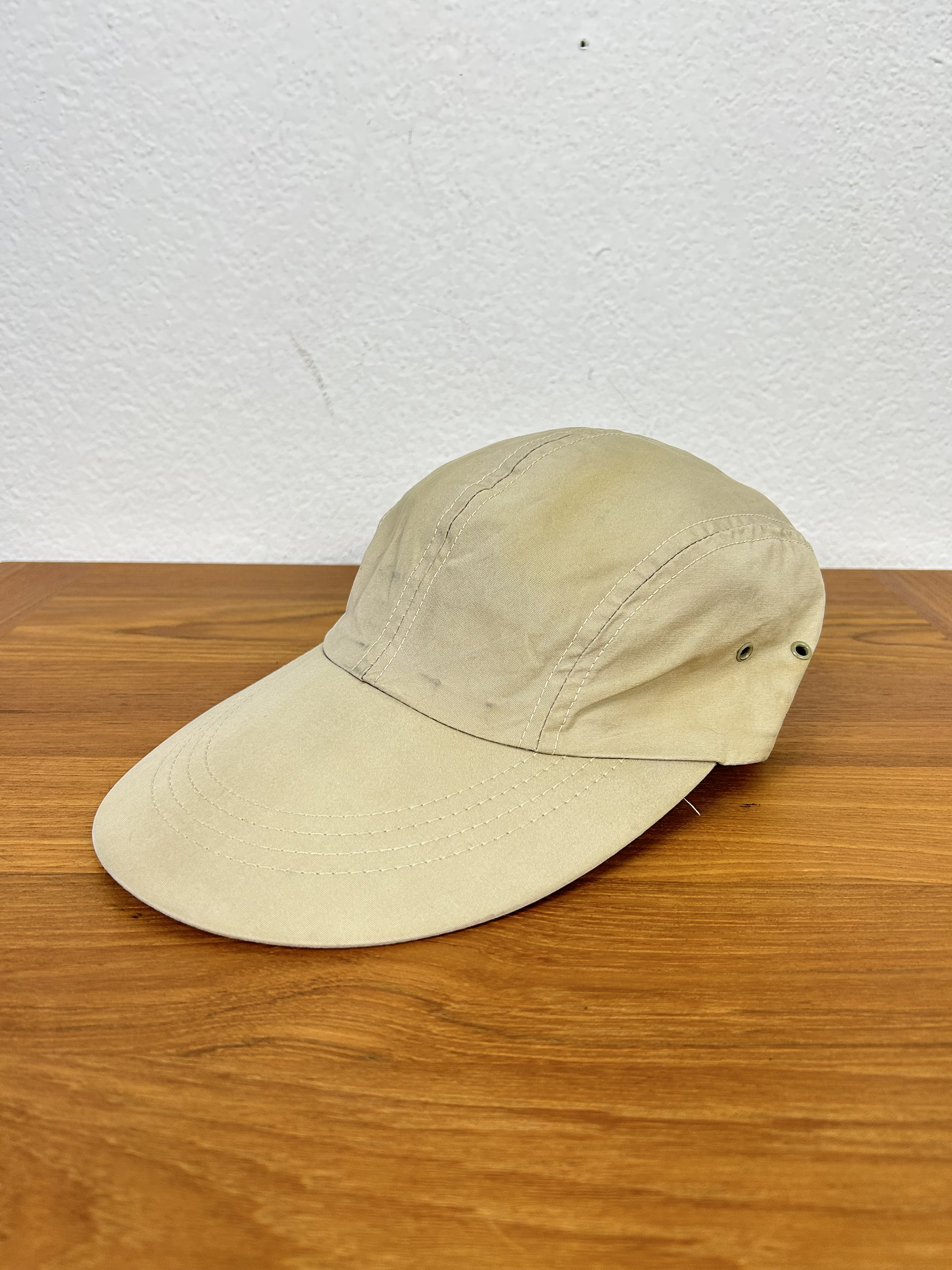 Vintage Bass Pro Shops Fly Fishing Hat Made In USA XL Brim With Neck Flap  Tan