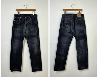W30 Vintage 90s Levi's 702xx Selvedge Buckle Back Denim Jeans