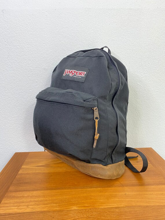 90s Vintage Jansport Bottom Leather 