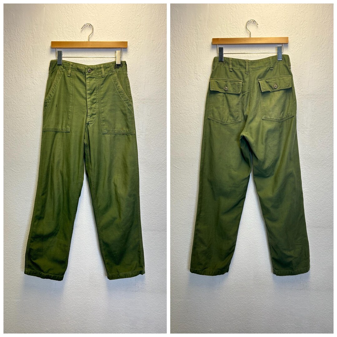 パンツ 1970s US ARMY BAKER PANTS modified US ARMY 70s vintage Baker Pants khaki military Men's | eBay