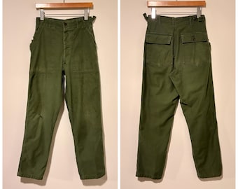 60s 70s Vintage Military Us Army Og-107 Baker Fatigue Pants Size