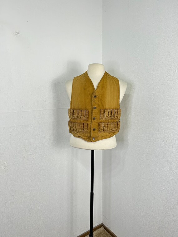 60s 70t vintage cotton canvas hunting vest 865063 - image 1