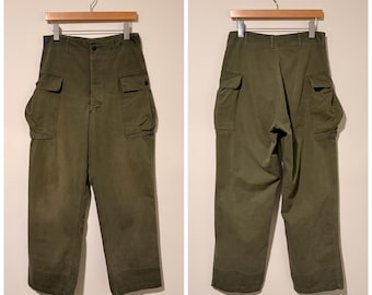 ヴィンテージ 1950 年代 OG 107 13 スター ボタン ファティーグ パンツ