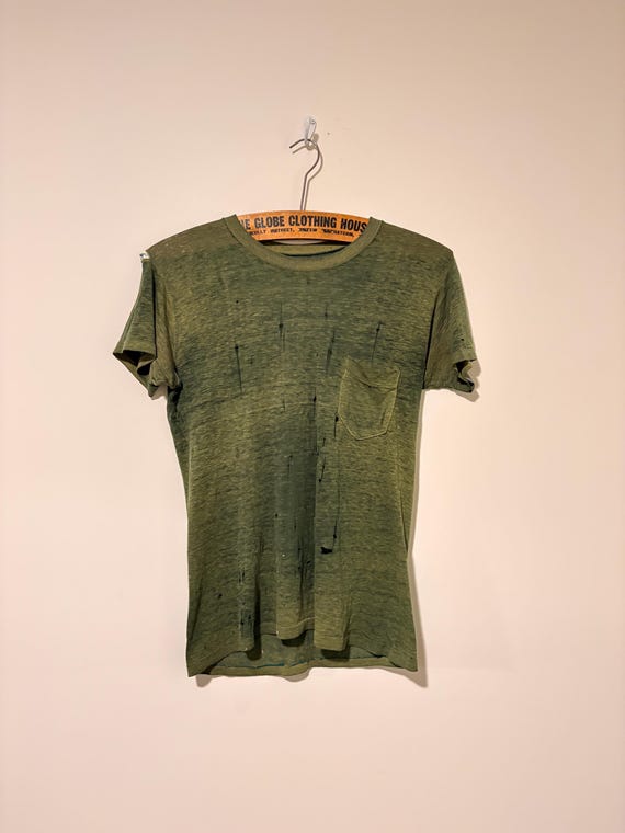 70s distressed vintage pocket t shirt blank tee 541280