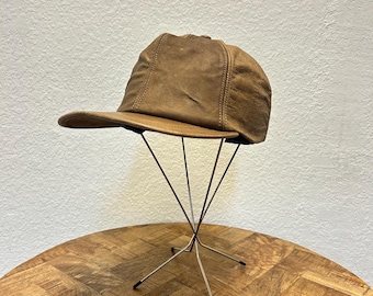 90’S MADE IN USA FILSON LONG BILL CAP Vintage Filson Tin Cloth Long Bill Hat Cap Wax Cotton