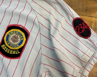 60s Vintage Zip up Baseball Shirt Rayon Size 42 865914 - Etsy