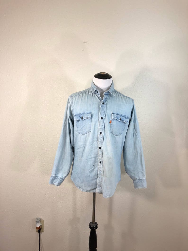 vintage levis button up shirt