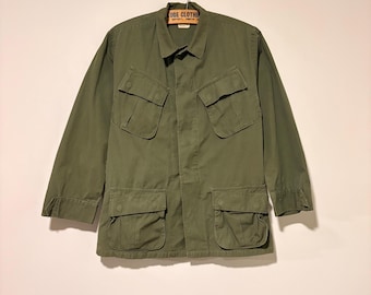 Vtg 1968 US Army Slant Pocket Rip-stop Combat Tropical Jungle