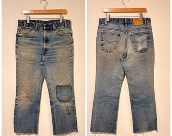 90s Vintage Levi's 517 Jeans: Boot Cut Flare (31x30) - Etsy
