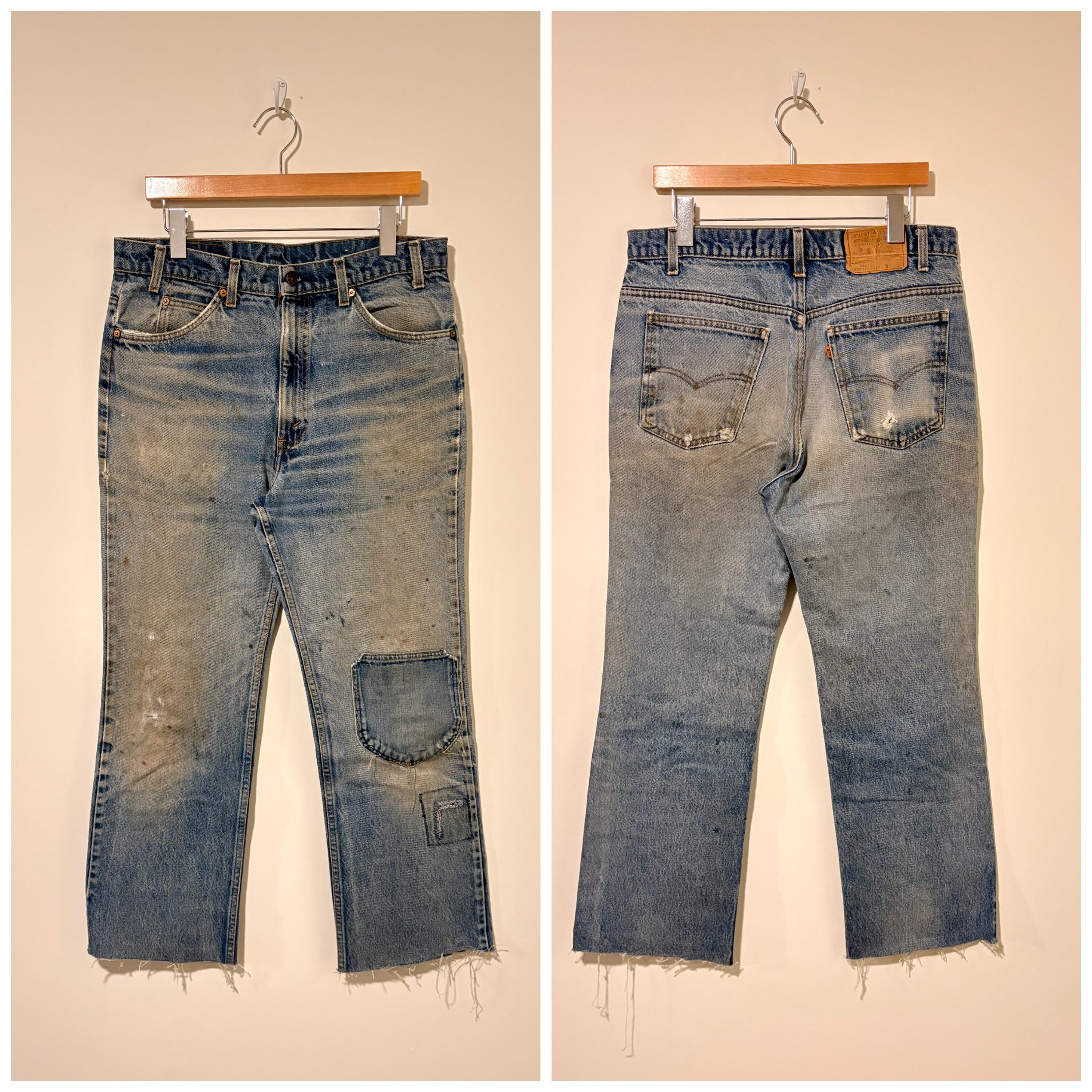 チ*プ様 Levi's 517 70s vintage flare jeans VINTAGE LEVIS 517 BOOTCUT SINGLE STITCH JEANS INDIGO 1970S SIZE W35 L2