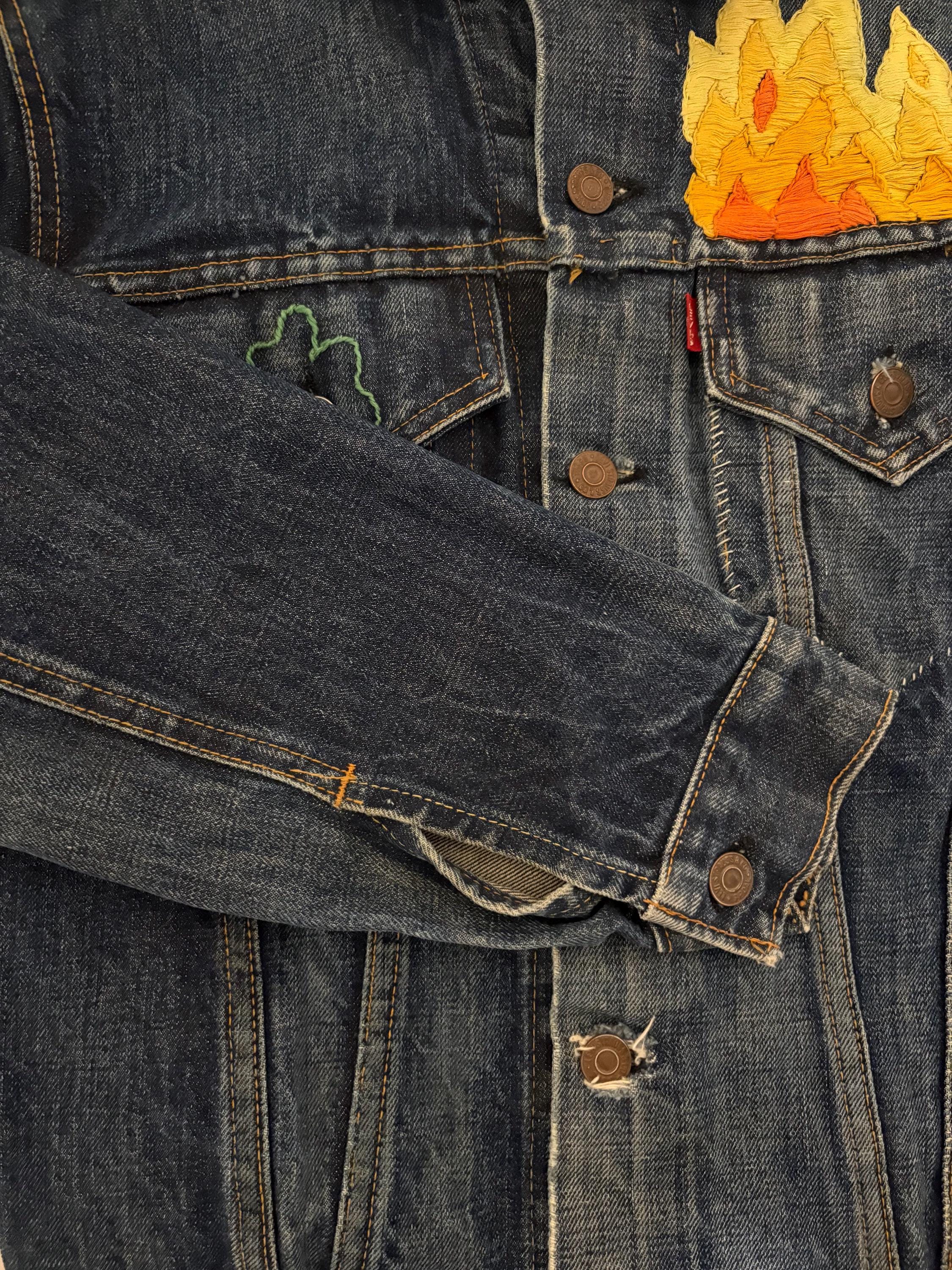 60s 70s Vintage Levis 70505 Big E Denim Jacket Trucker Jacket 