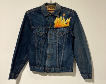90s Levi's Japan Big E Denim Jacket Lot 71557 Mens Size 38 - Etsy