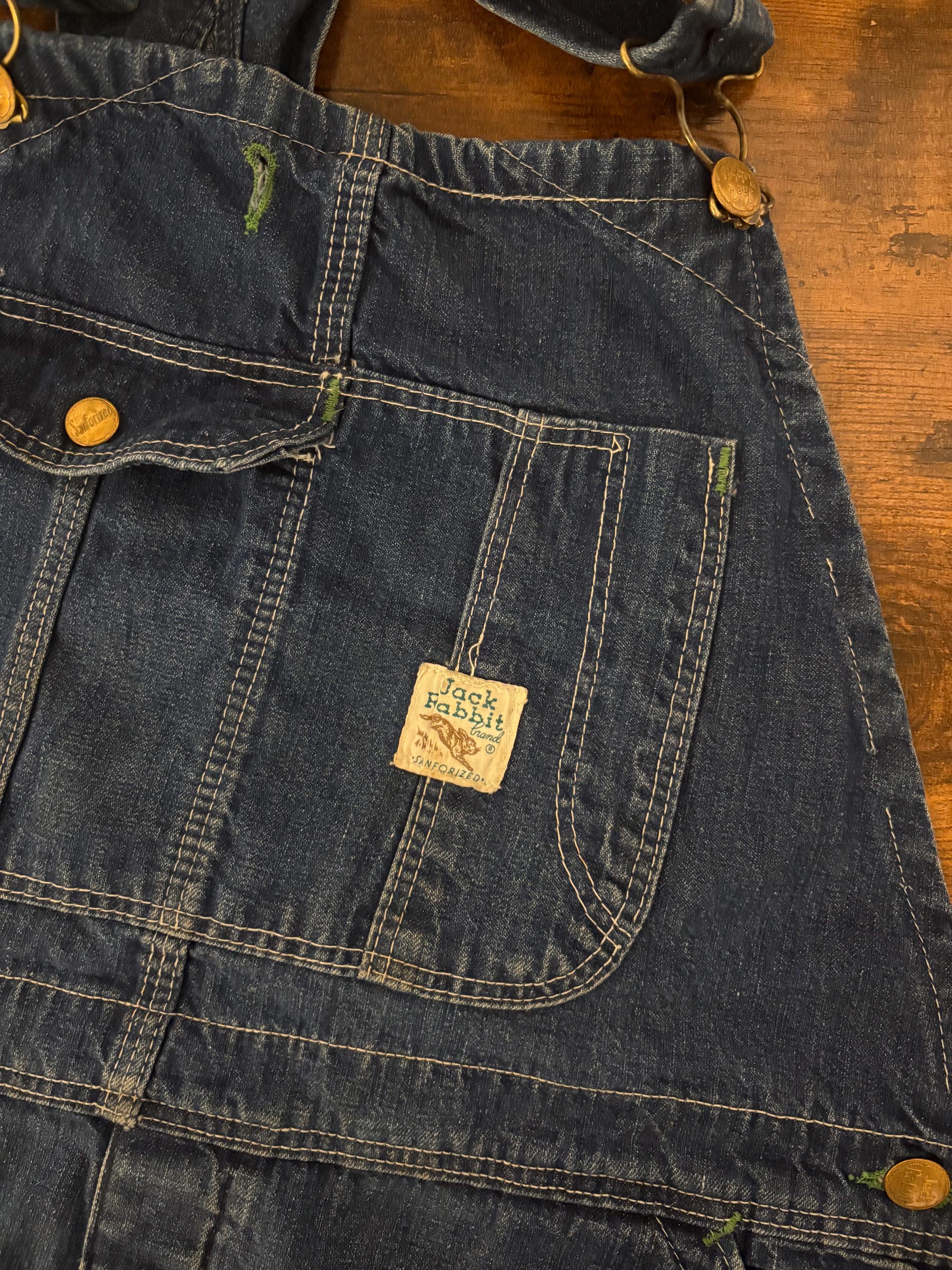 60s Vintage Indigo Denim Overall Work Wear Size 38 443595 - Etsy