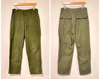 Jaren '60 '70 vintage militair Amerikaans leger og-107 Baker broek maat 31 541645