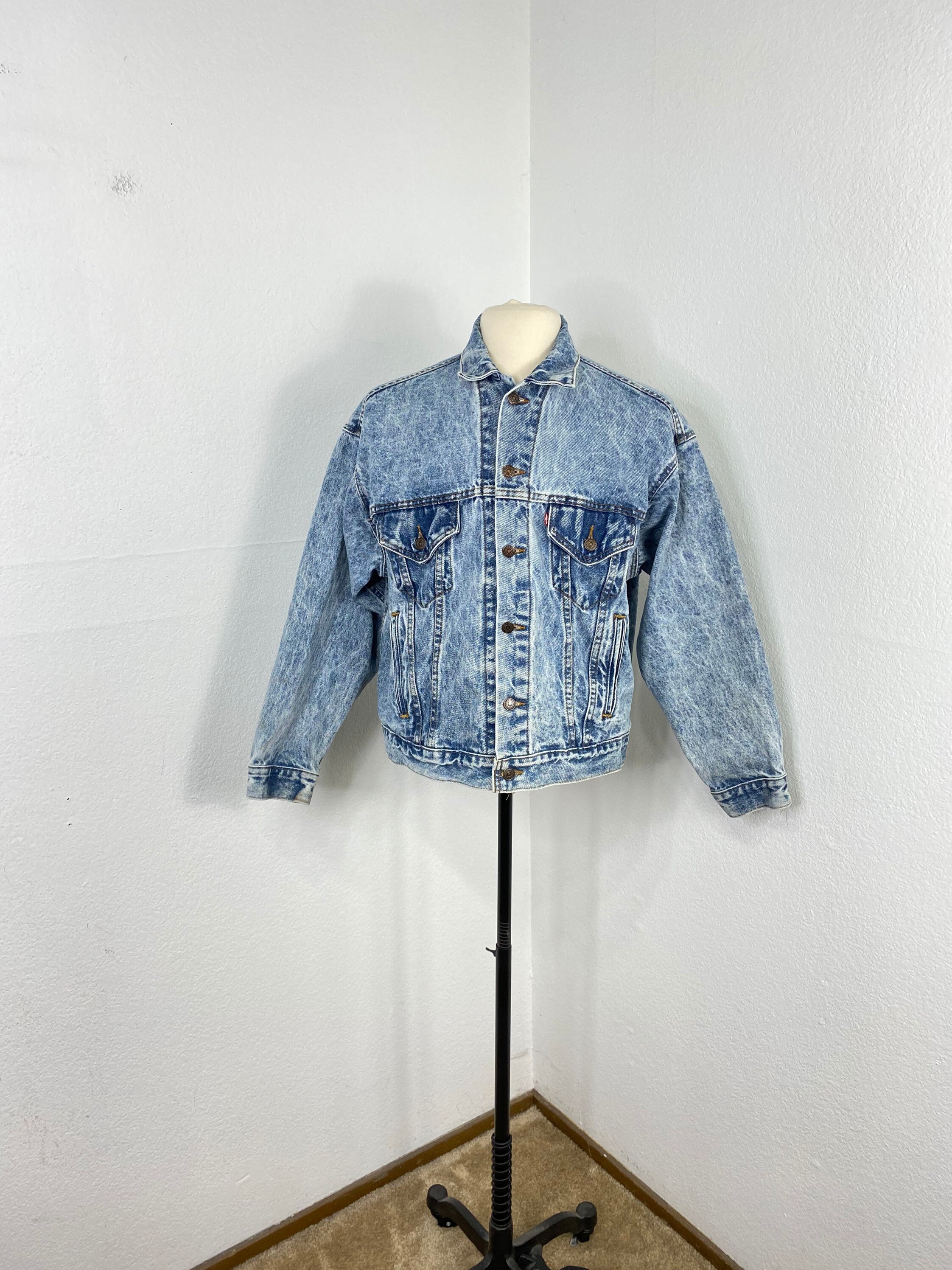 80s Vintage Levis 70507 Acid Wash Denim Trucker Jacket Jean - Etsy