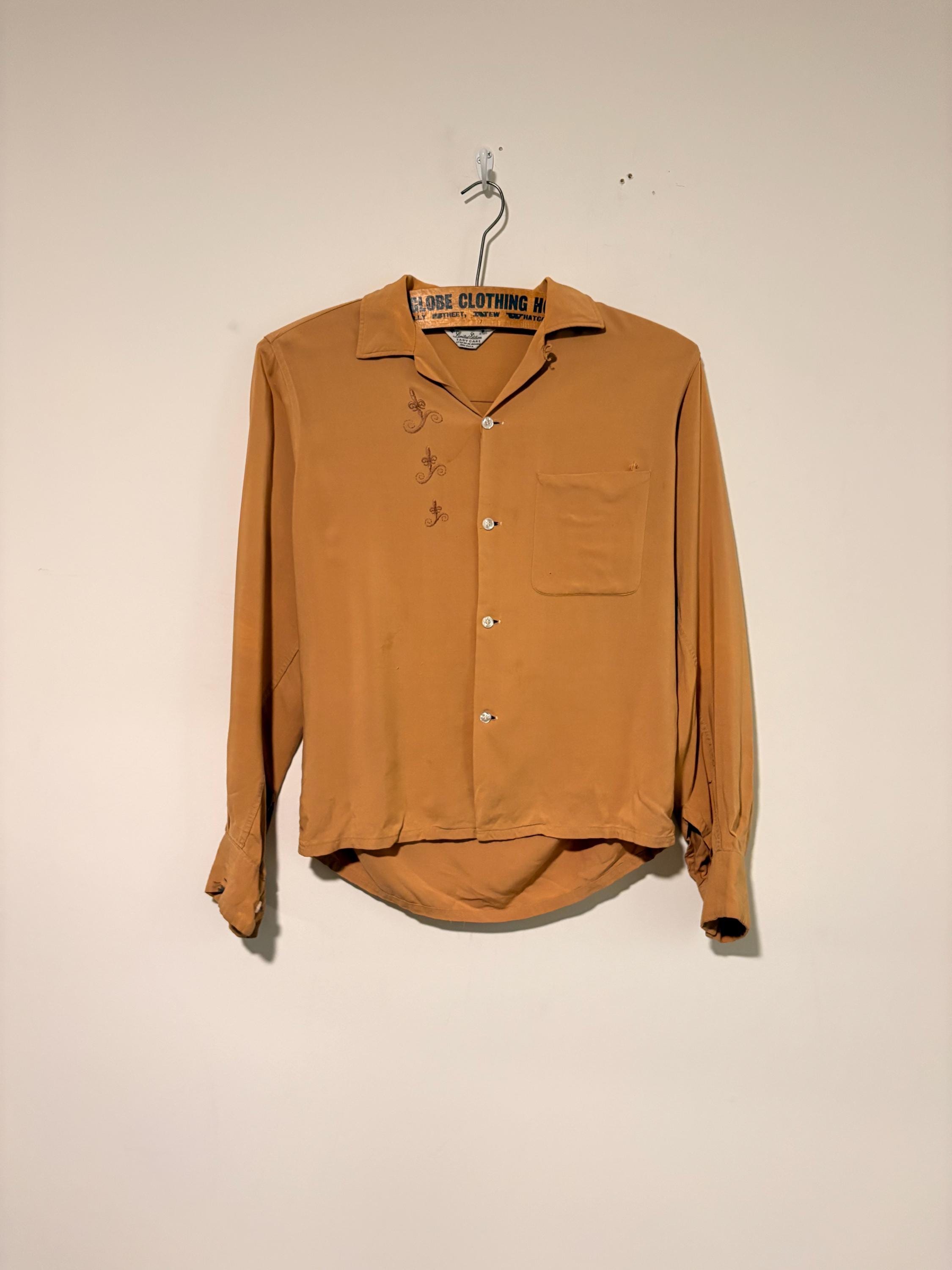 60s Rayon Shirt - Etsy