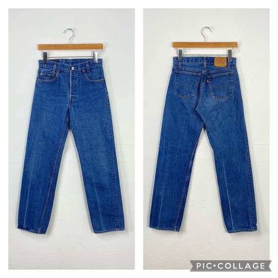 90s Vintage Womens Levis 701 Jeans Denim Pants Button Fly Red | Etsy