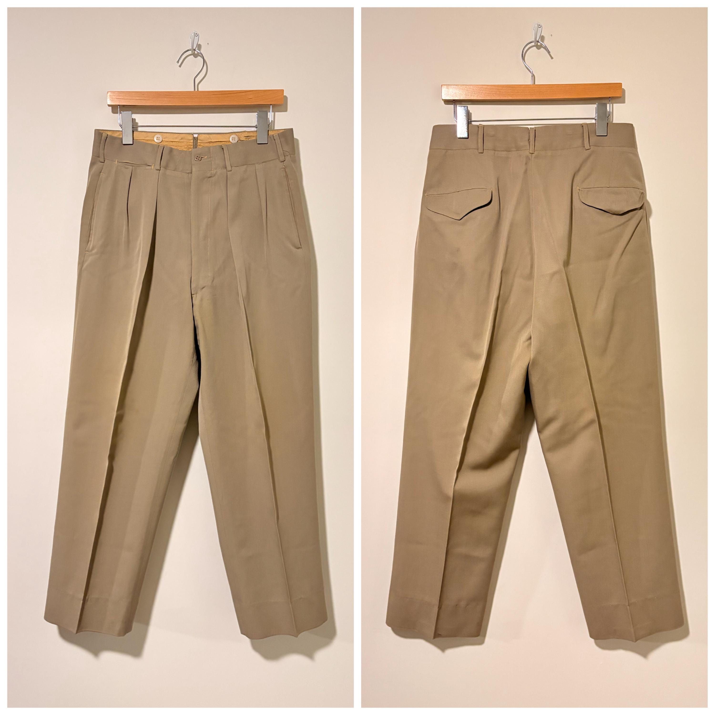 1950s Gabardine Trousers - Etsy