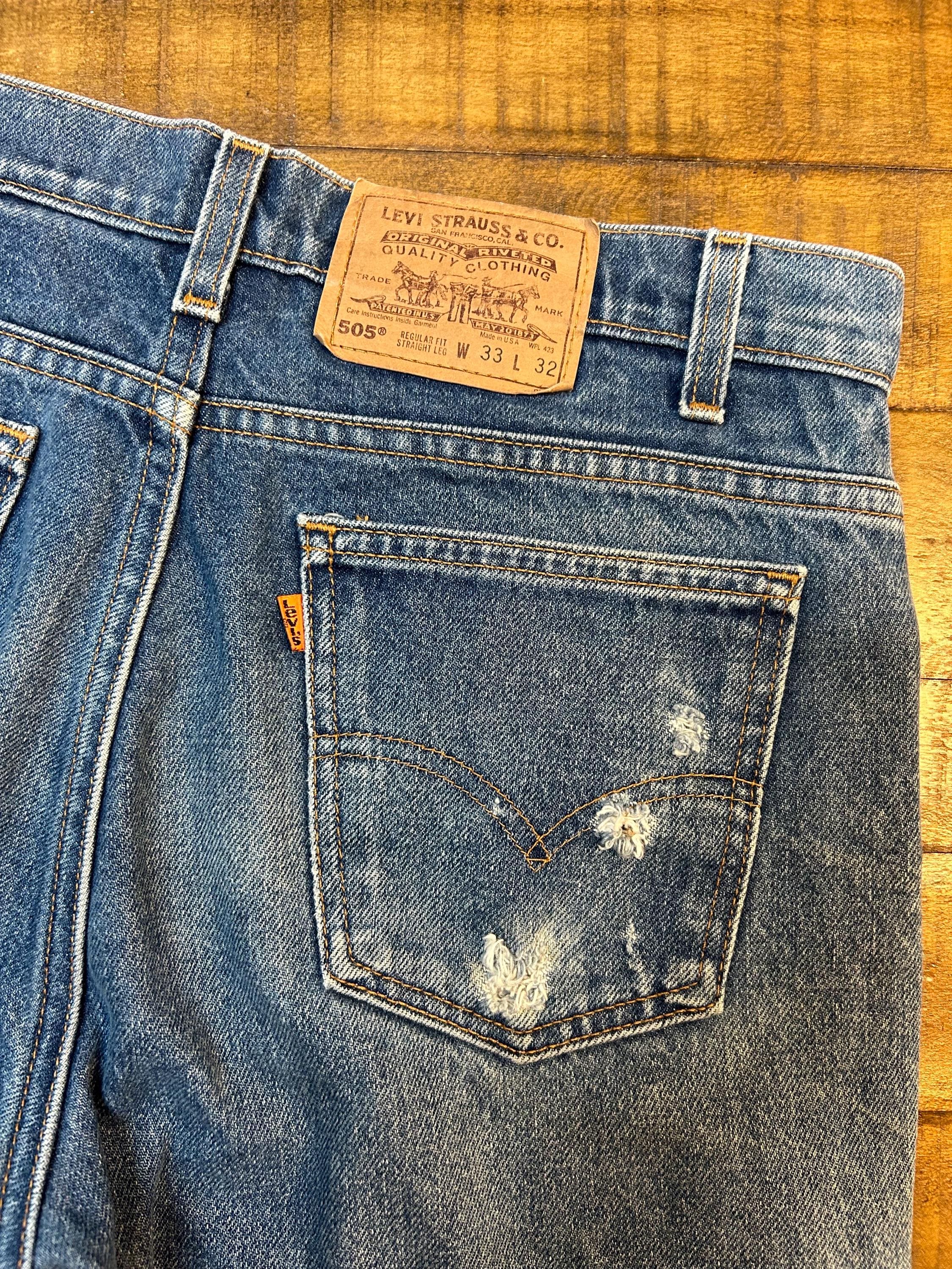 80年代.90年代ヴィンテージ リーバイス 505 ダメージ加工
