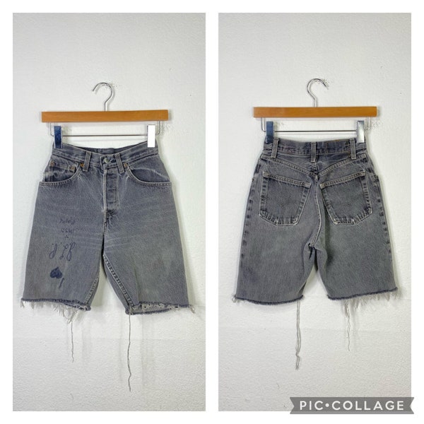 90s vintage  levis 501 shorts jeans cut off denim short pants  made in usa size 24 865521