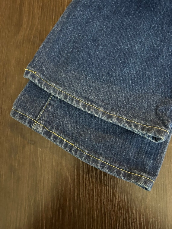 70s Vintage Lee 200 Flare Jeans Boot Cut Denim Pants Talon Zipper 