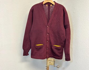 40s 50s vintage varsity cardigan letterman sweater 443308
