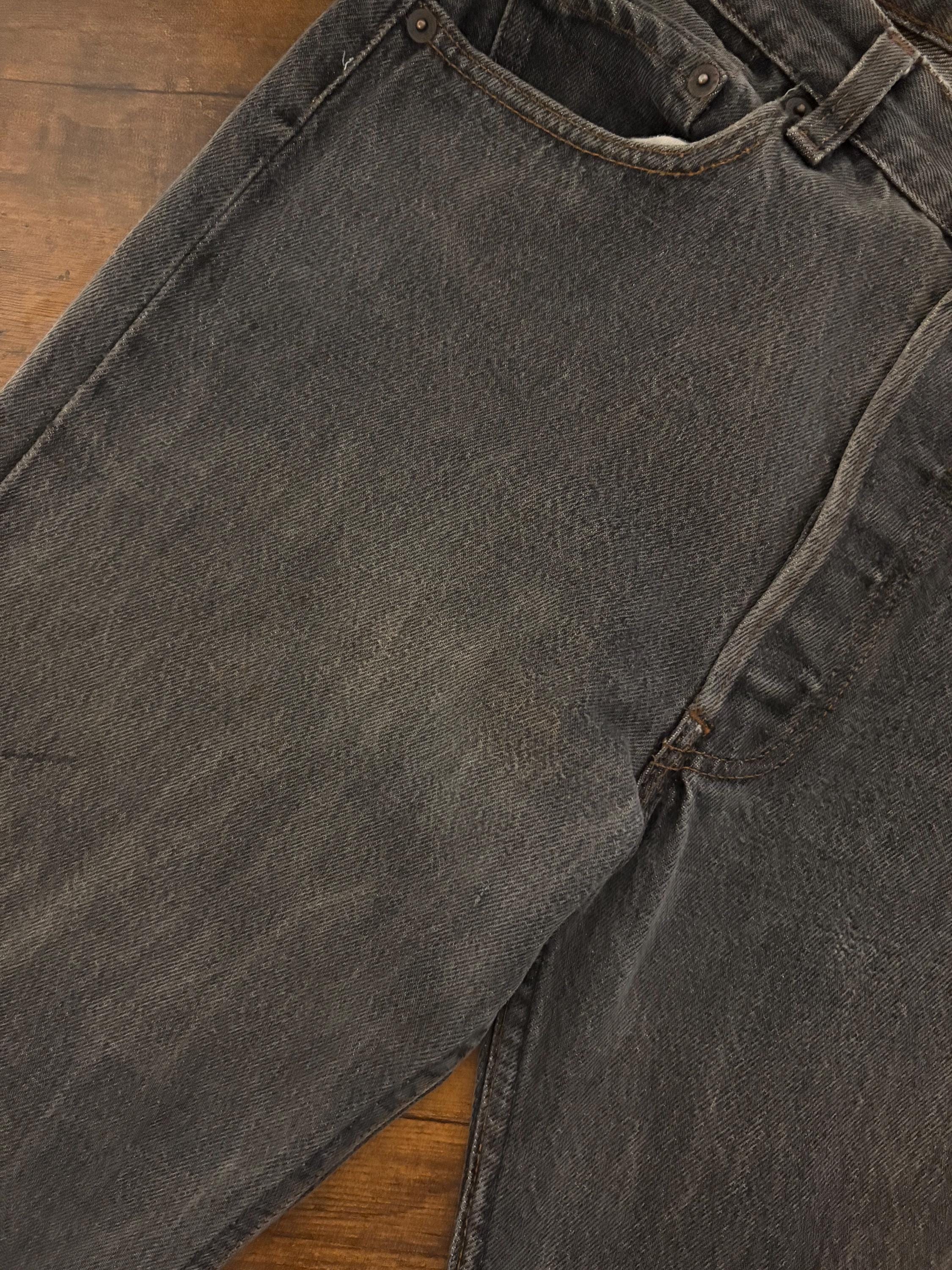 80s Vintage Levis 501 Black Jeans Denim Pants Made in Usa Size 30