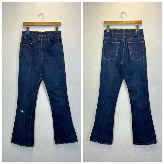 70s Vintage Levis 646 Big E Boot Cut Jeans Flare Denim Pants Size  