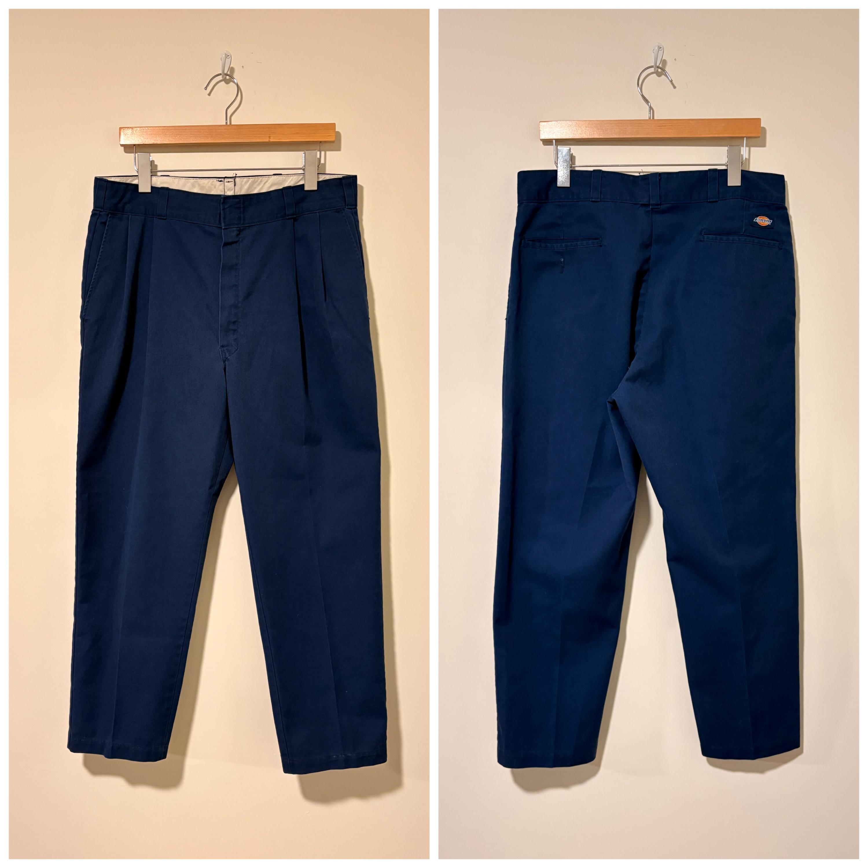 90s Vintage Dickies Pleated Pants Made in Usa Size 35 541065 - Etsy