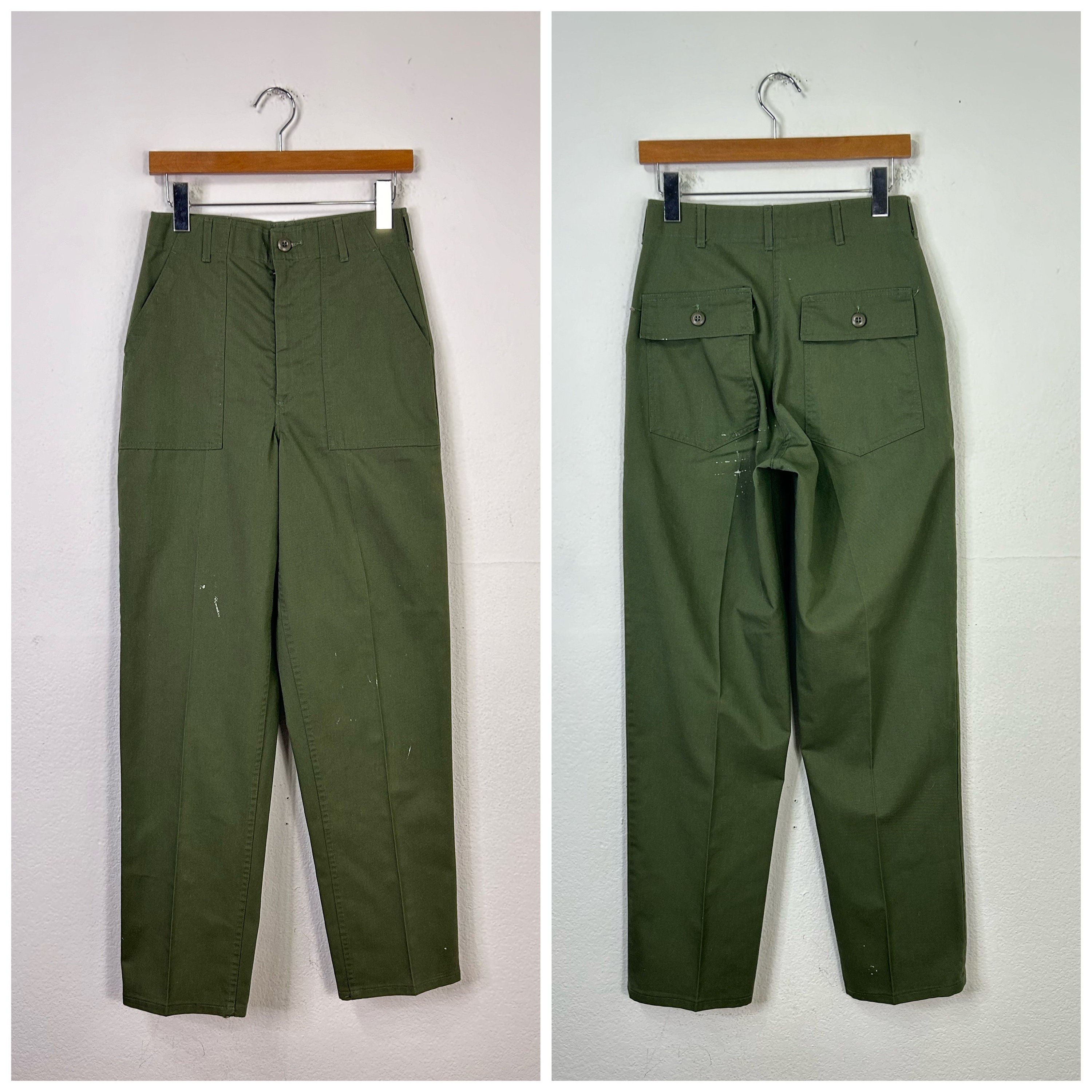 70s Vintage Military U.s.army Og-507 Cotton Poly Fatigue 70s Vintage Military U.s.army Og-507 Cotton Poly Fatigue
