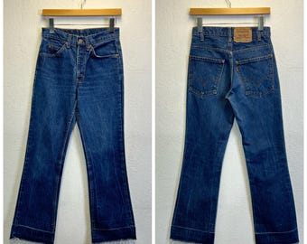 80s Vintage Levis 517 Boot Cut Jeans Flare Denim Size 28 443075 - Etsy