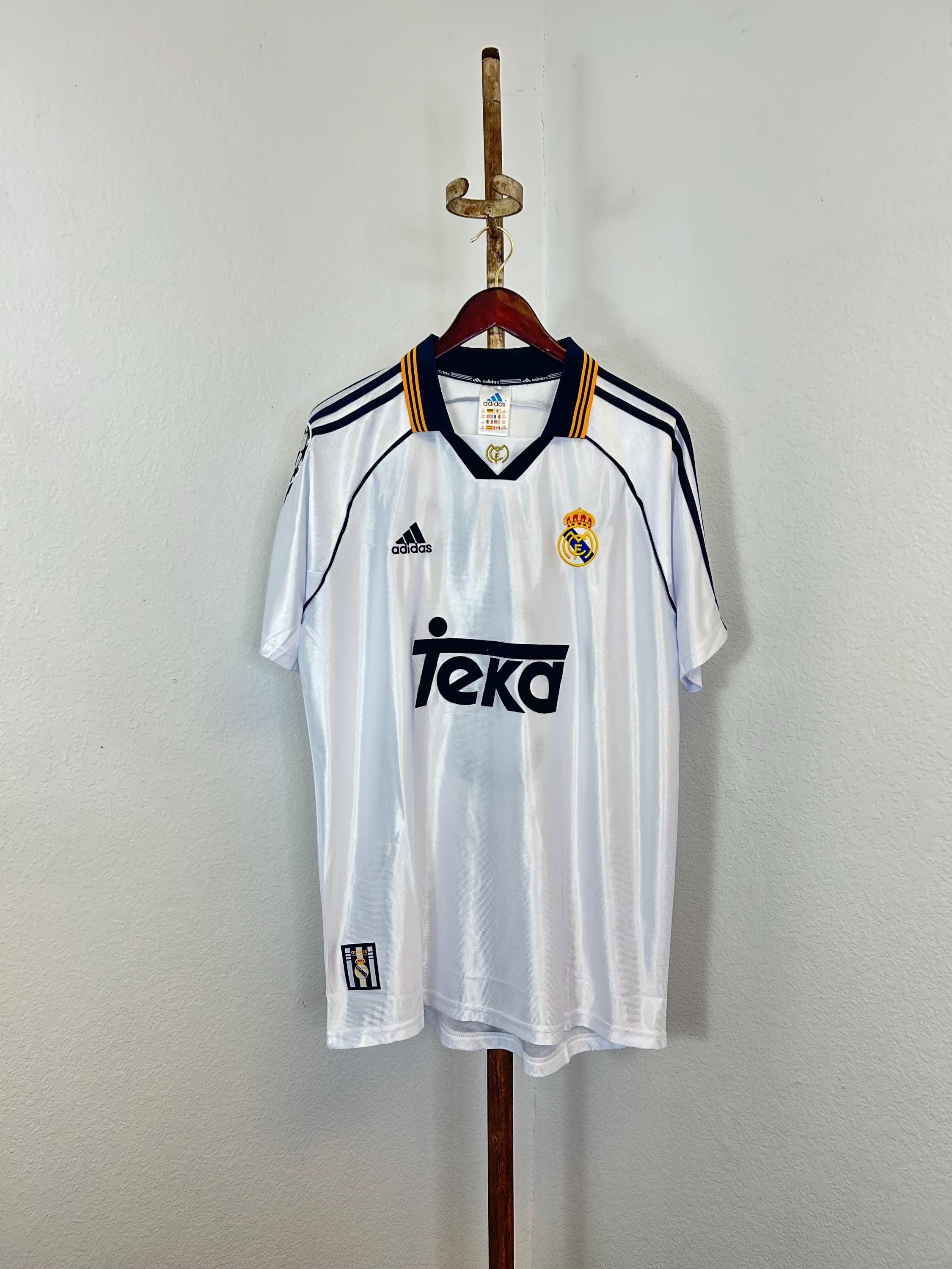 90s 00s Rare Vintage Real Madrid Champions League Jersey R. Carlos