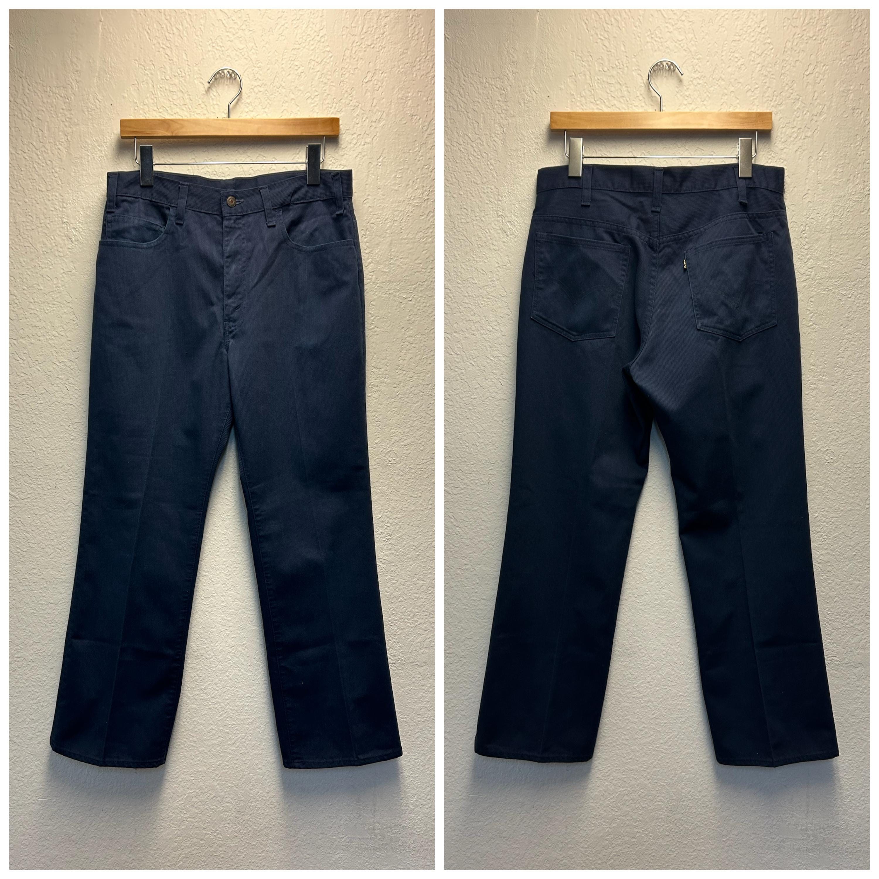 60s〜70s BIG E Levi's STA-PREST slacks 60s Vintage Levis Big E Pique Pants Trousers Sta Prest Size 32