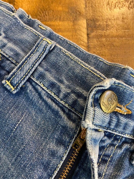 70s vintage Lee cut off denim shorts jeans short … - image 5
