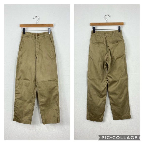 40s vintage military U.S.Army M-43 khaki chino pan