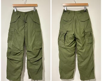 実物 US ARMY 70's M-65 FIELD CARGO PANTS Vintage US Army M 65 Trousers Men's Field Vietnam War Era Cargo