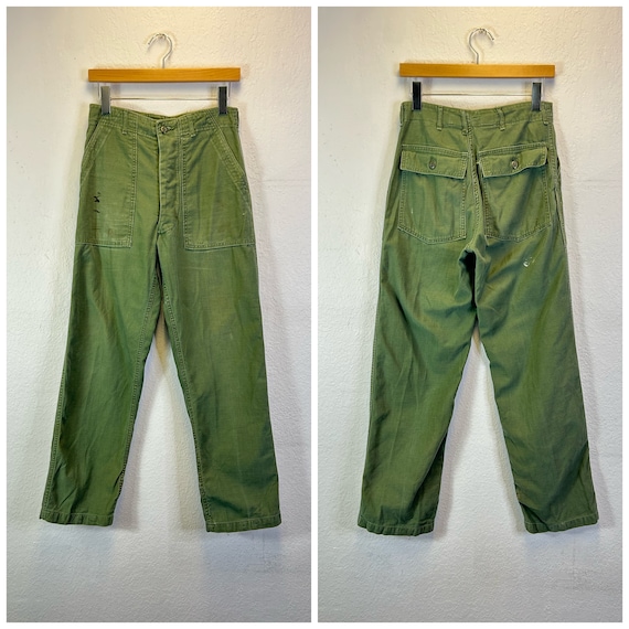 【期間限定お試し価格】 U.S. Vintage 70s 60s Army Size Pants Baker Og-107 Distressed パンツ