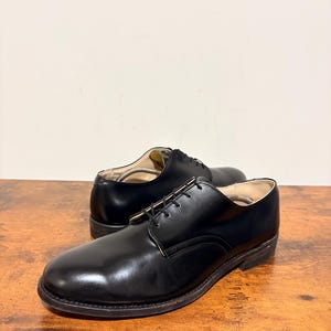 NOS 90s Vintage Military U.s.navy Leather Service Shoes USN Oxford