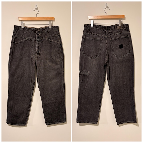 Vintage Marithe Francois Girbaud Black Baggy Jeans Denim Pants