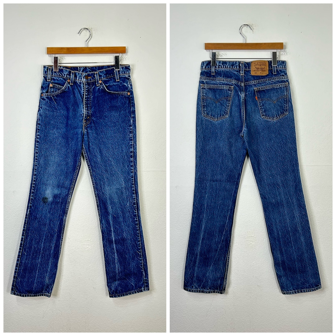 80s Vintage Levis 517 Boot Cut Jeans Flare Denim Pants Made in Usa
