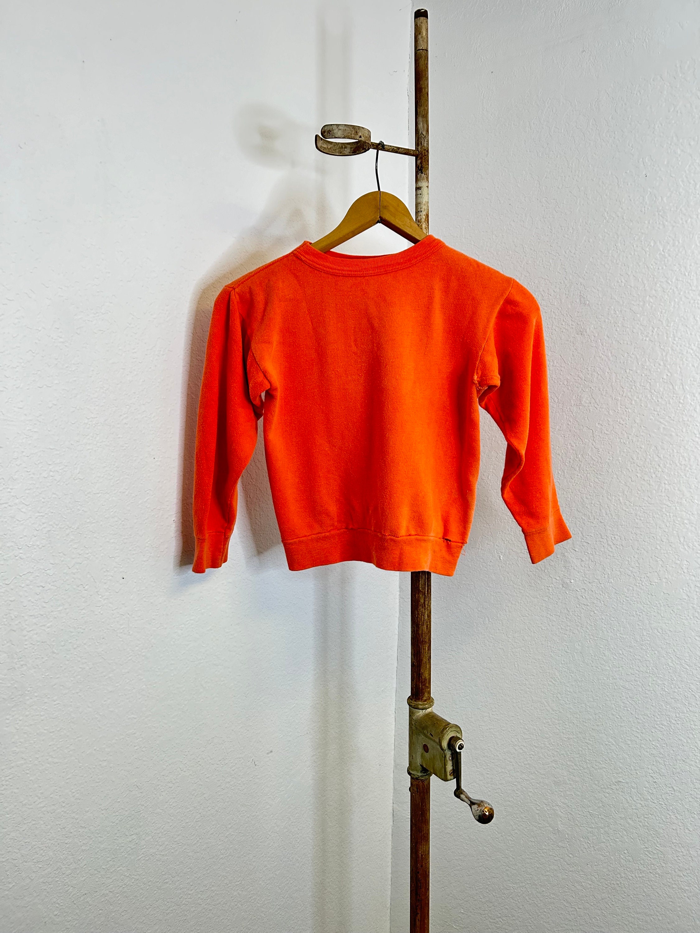 50s 60s Vintage 100% Cotton Sweatshirt Womens Size Small 865706