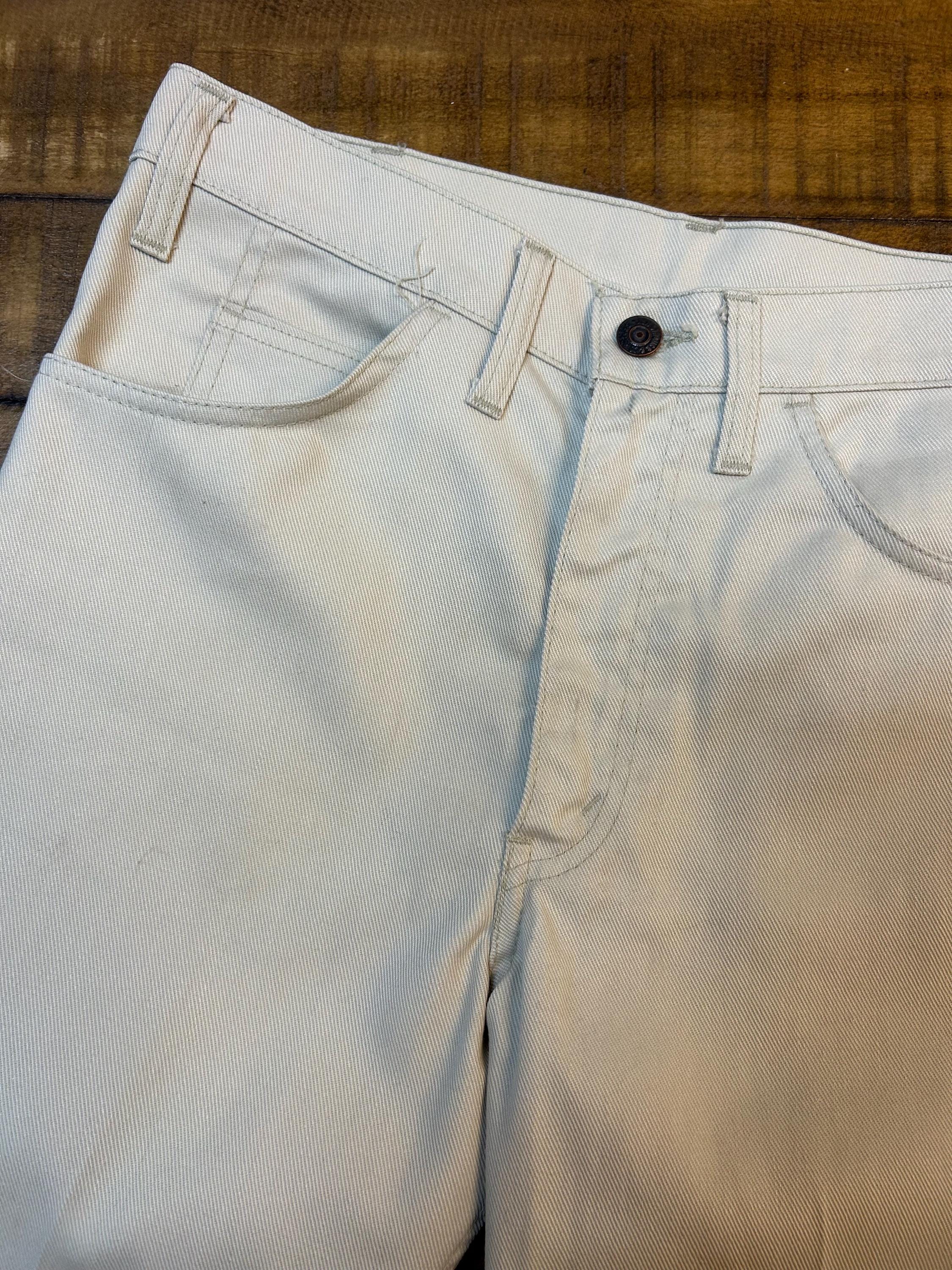 60s Vintage Levis Big E Cotton Twill Pants Trousers Sta Prest Size